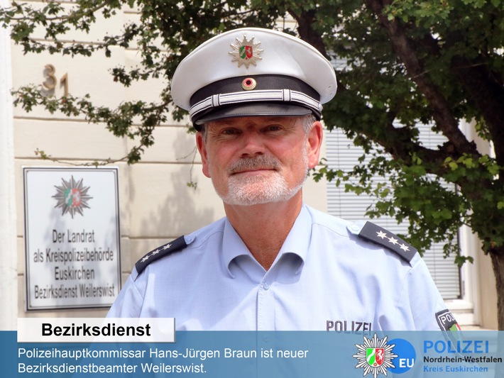 POL-EU: Hans-Jürgen Braun neuer Bezirksdienstbeamter Weilerwist