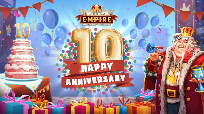 Ein Leben als König: Festlichkeiten zum zehnjährigen Jubiläum von Goodgame Empire