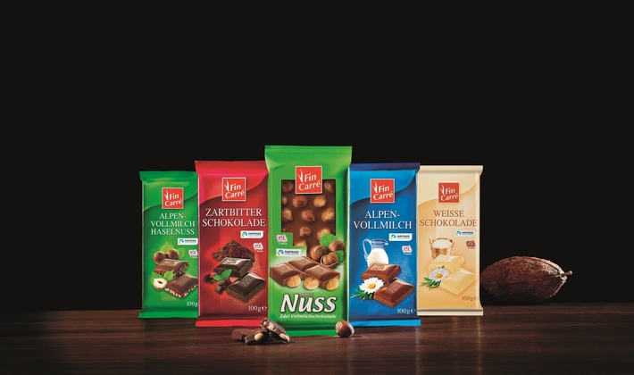 Schokolade von Lidl jetzt mit Fairtrade- und UTZ-Zertifizierung / Fin Carré-Schokoladen werden mit zwei Zertifikaten für Nachhaltigkeit und fairen Handel ausgezeichnet