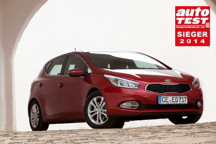 Kia ceed* ist "AUTO TEST Sieger 2014" (FOTO)