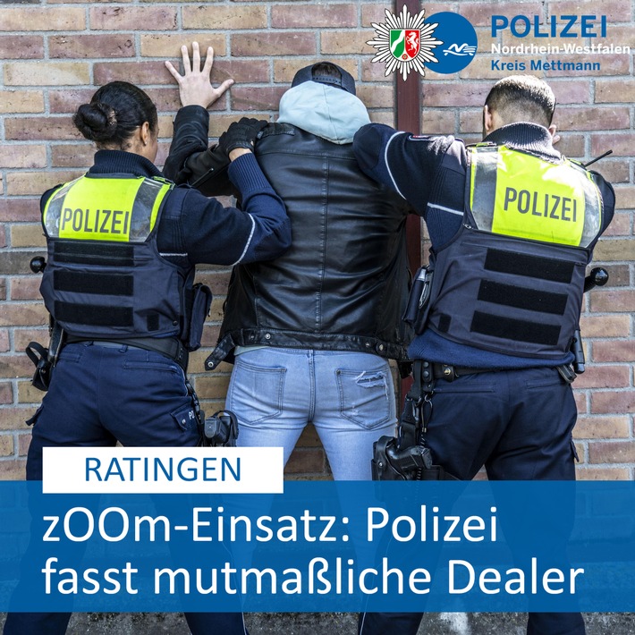 POL-ME: Projekt &quot;zOOm&quot;: Polizei stellt Drogen sicher - Zwei Tatverdächtige festgenommen - Ratingen - 2411073