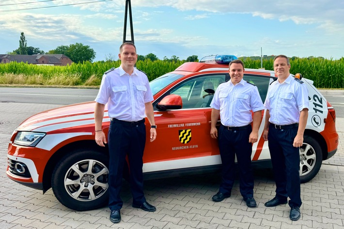FW Neukirchen-Vluyn: Neues Führungsteam für die Feuerwehr Neukirchen-Vluyn: David Schade übernimmt die Leitung