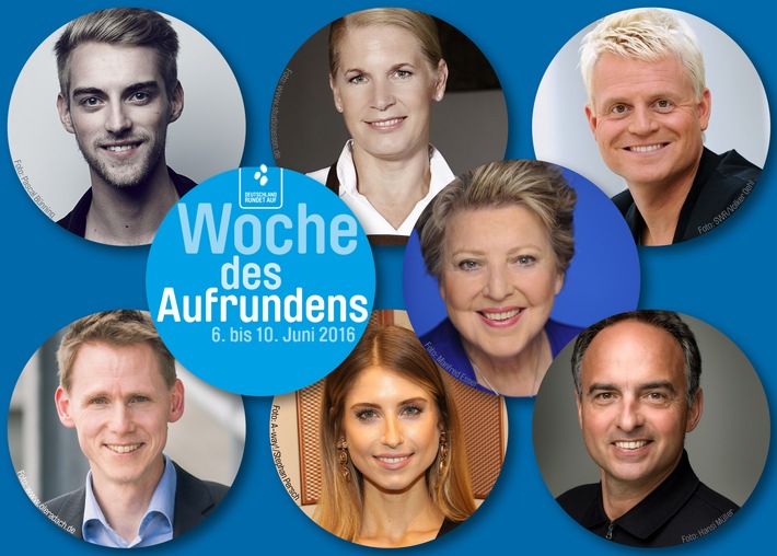 Woche des Aufrundens - Prominente kassieren deutschlandweit für arme Kinder