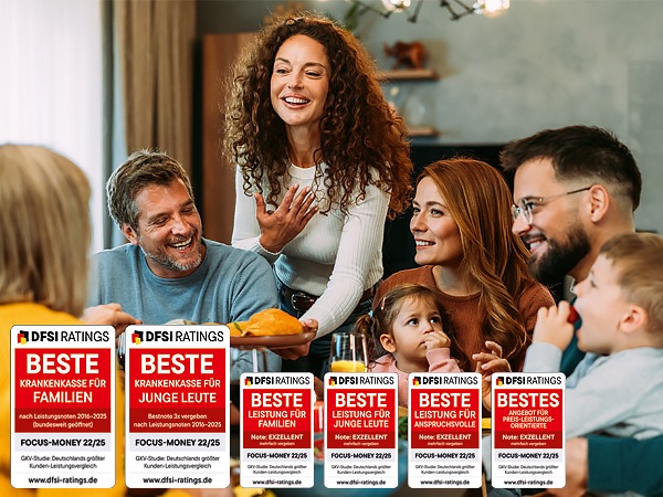 DAK-Gesundheit erhält Bestnoten im Kassenvergleich