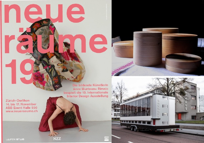 Internationale Interior Design Ausstellung "neue räume 19" Einladung zur Presse-Preview am 13. 11. 2019 um 17.00