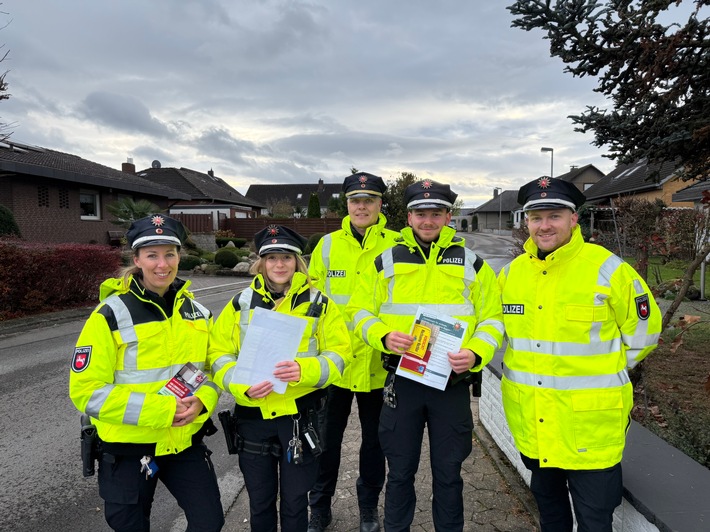 POL-HI: Winterzeit ist Einbruchzeit - Präventive Maßnahmen zum Thema Wohnungseinbrüche des Einsatz- und Streifendienstes