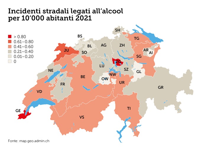 Gli incidenti dovuti all&#039;alcol sono in aumento