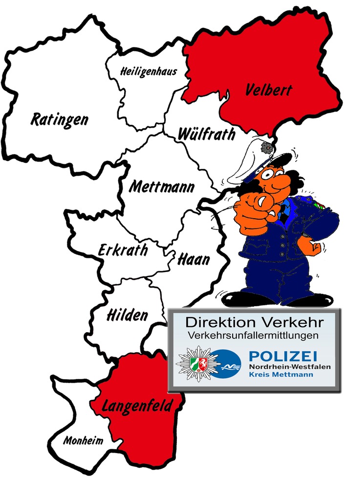 POL-ME: Verkehrsunfallfluchten aus dem Kreisgebiet - Velbert / Langenfeld - 2007157