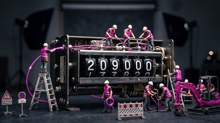 Ausbaurekord: Telekom baut 209.000 Glasfaseranschlüsse im April
