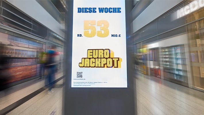 Eurojackpot wächst auf rund 53 Millionen Euro / Erste Millionäre des neuen Jahres / In der Millionärstatistik der Lotterie Eurojackpot gibt es jetzt 249 Millionäre seit Start der Lotterie im März 2012. Wer wird jetzt der 250. Eurojackpot-Millionär? Bei der kommenden Ziehung gibt es einen Jackpot von rund 53 Millionen Euro im obersten Gewinnrang. Weiterer Text über ots und www.presseportal.de/nr/107909 / Die Verwendung dieses Bildes ist für redaktionelle Zwecke honorarfrei. Veröffentlichung bitte unter Quellenangabe: "obs/Eurojackpot/(c) Detlev Schlag"