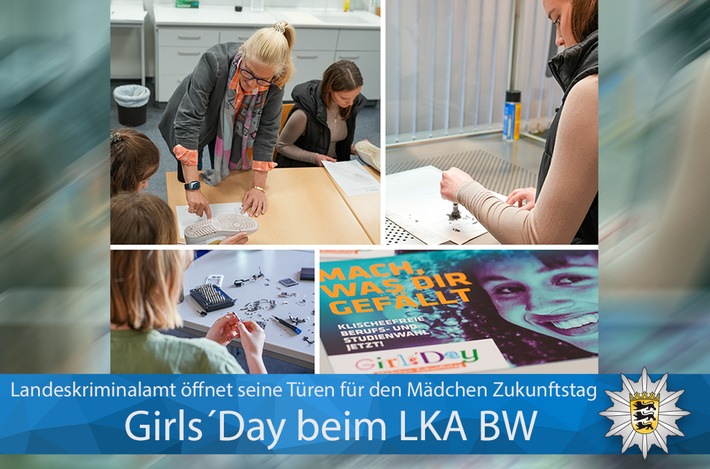 LKA-BW: Heute ist Girls&#039;Day beim LKA BW - beim Mädchen Zukunftstag erweitern Mädchen ihr Berufswahlspektrum und lernen &quot;unter sich&quot; ihre individuellen Stärken kennen