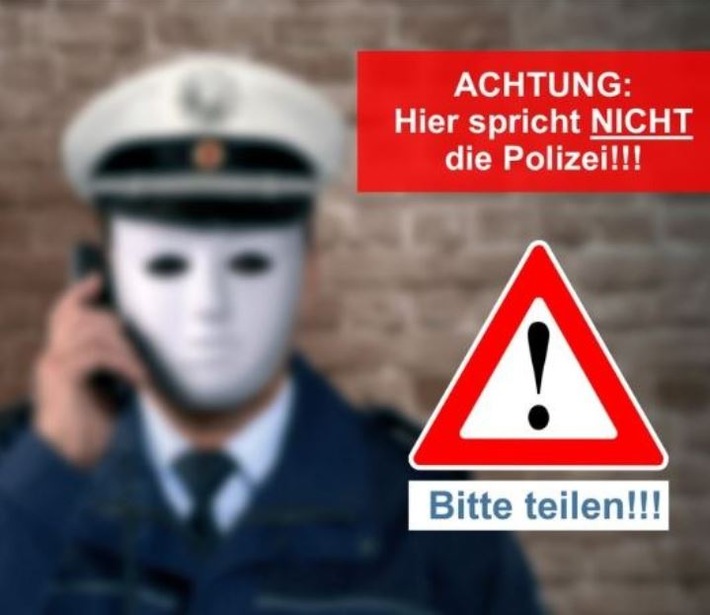 POL-PDLD: Aktuelle Warnmeldung der Polizeidirektion Landau - falscher Polizeibeamter/Schockanrufe