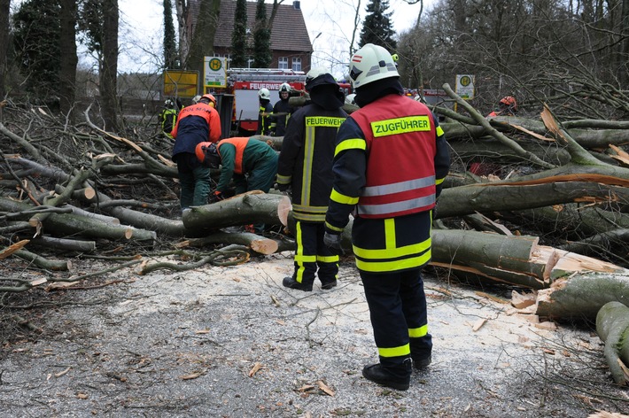 FW-RE: Sturmtief "Niklas" sorgte für 28 Einsätze im Stadtgebiet