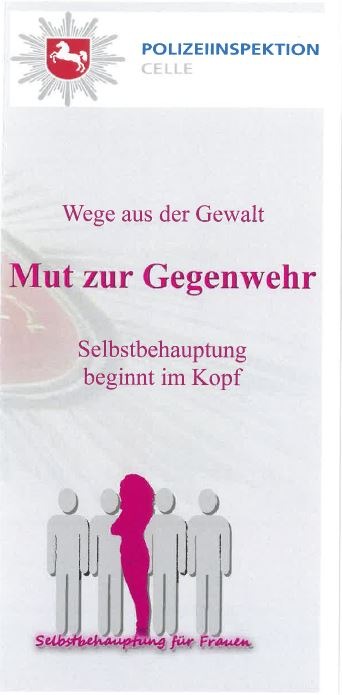 POL-CE: Celle - Mut zur Gegenwehr! - Polizei Celle bietet wieder Selbstbehauptungskurse für Frauen an