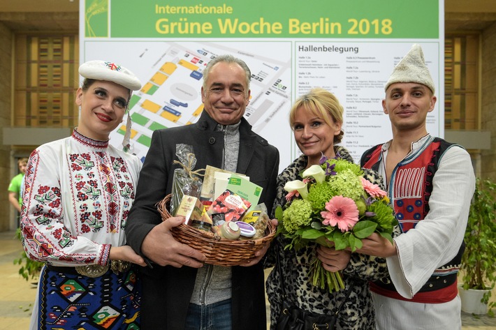 Grüne Woche 2018: Die 100.000. Besucherin der Grünen Woche kommt aus 
Großziethen