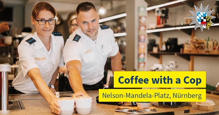 POL-MFR: (448) &#039;Coffee with a Cop&#039; am Nelson-Mandela-Platz