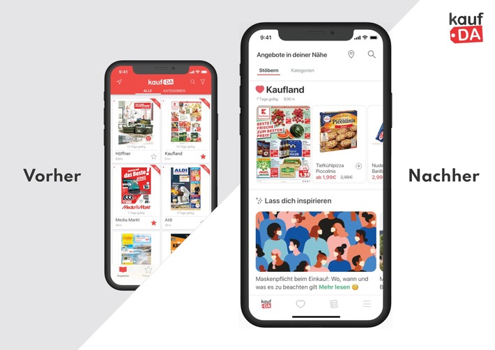 App: kaufDA-Relaunch - Im neuen Glanz und optimierten Inhalt