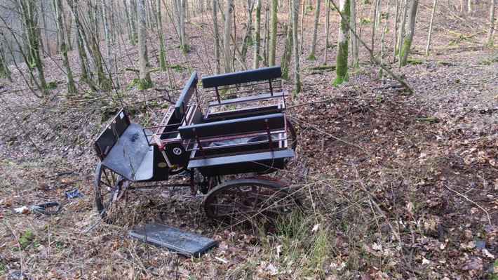 POL-LDK: - Frauen verunglücken mit Kutsche - Nach Unfallfluchten Zeugen gesucht - Einbrüche in Sinn und Altenkirchen - Tiguan aufgebrochen -