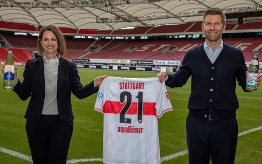Presseinformation: aquaRömer wird neuer Mineralwasser-Partner des VfB Stuttgart