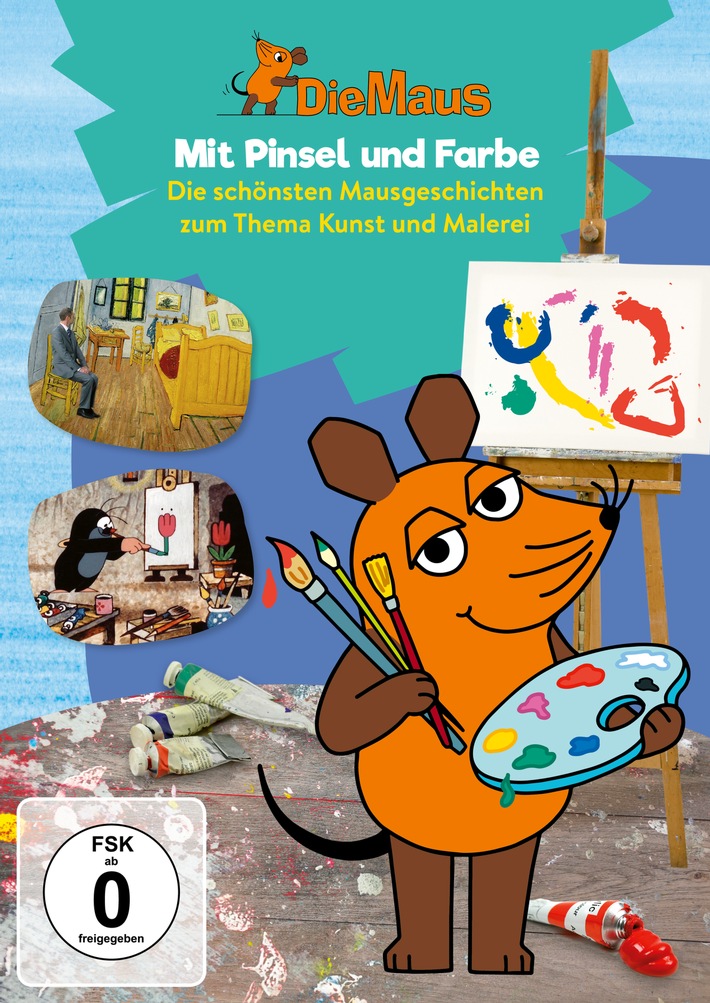 Maus, Elefant und große Malerei: Ab dem 4. Januar sind erlesene Mausgeschichten zum Thema Kunst als DVD und Video-on-Demand erhältlich
