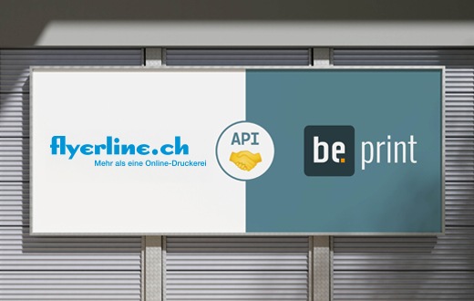 Flyerline.ch und be.print starten Kooperation