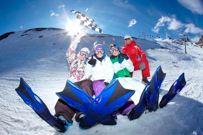 Winteropening mit Show-Effekt bei den "White Start Games" zwischen Gletscher und Spa - BILD