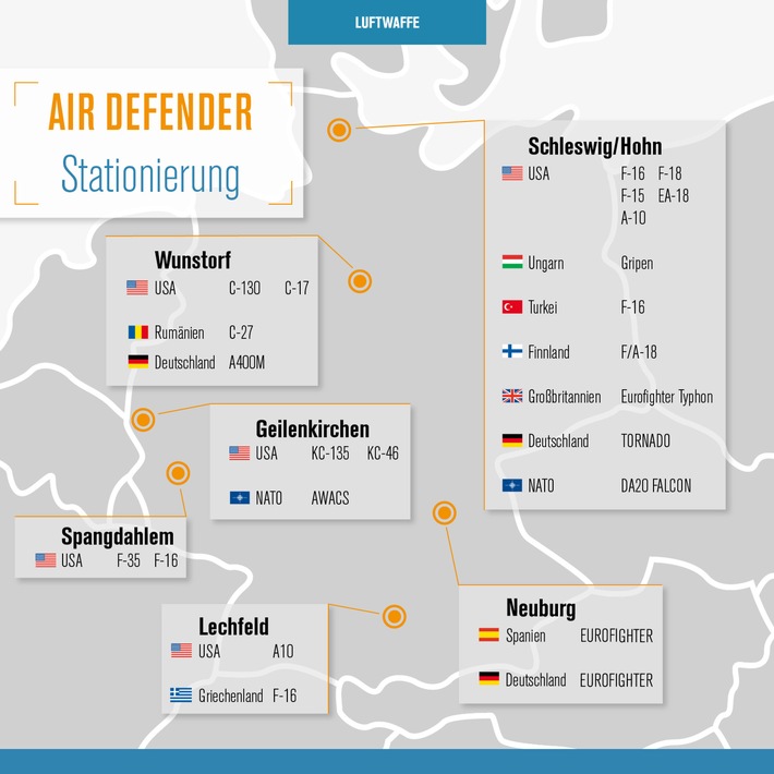 Multinationale Übung Air Defender 2023