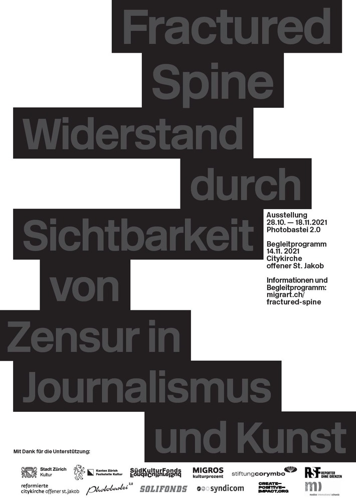 Fractured Spine - Widerstand durch Sichtbarkeit von Zensur in Journalismus &amp; Kunst