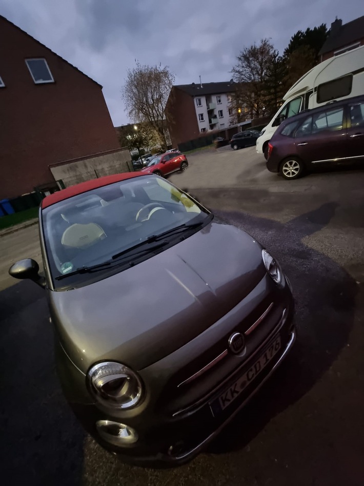 POL-VIE: Fiat 500 gestohlen - Haben Sie etwas beobachtet?