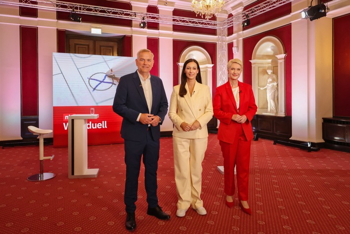 ntv TV-Duell vor der Landtagswahl in Mecklenburg-Vorpommern