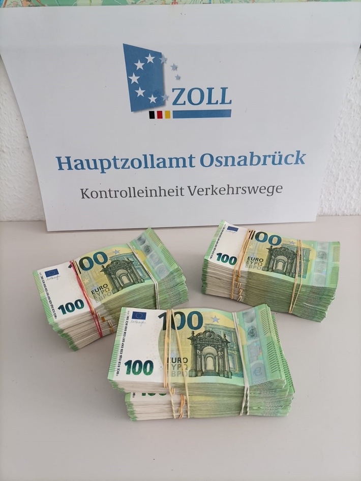 POL-OS: Verdacht der Geldwäsche: Polizei und Zoll entdecken 150.000 Euro bei gemeinsamer Kontrollaktion auf A 30