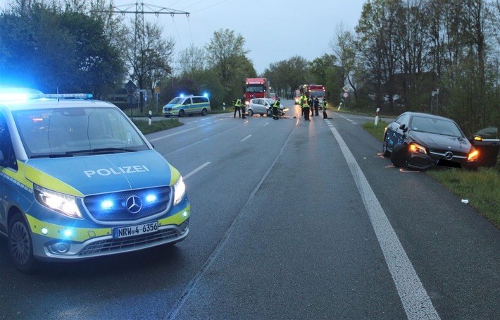 POL-MI: Schwerer Verkehrsunfall auf der B239