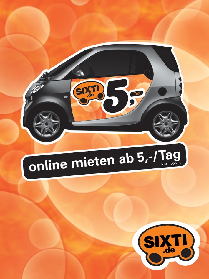 SIXTI geht an den Start: Online Automieten ab 5 Euro pro Tag