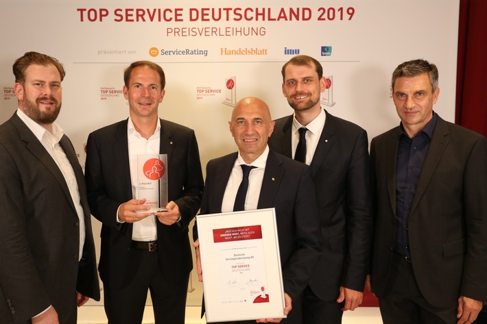 Spitzenplatz bei "TOP SERVICE Deutschland" / Deutsche Vermögensberatung glänzt erneut mit exzellentem Kundenservice