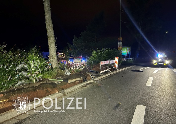 POL-PPWP: Zu hohe Geschwindigkeit führt zu Unfall mit Verletzten