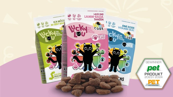 Pets Nature GmbH erhält erneut Auszeichnung "Pet Produkt des Jahres" für die Marke Lucky Lou