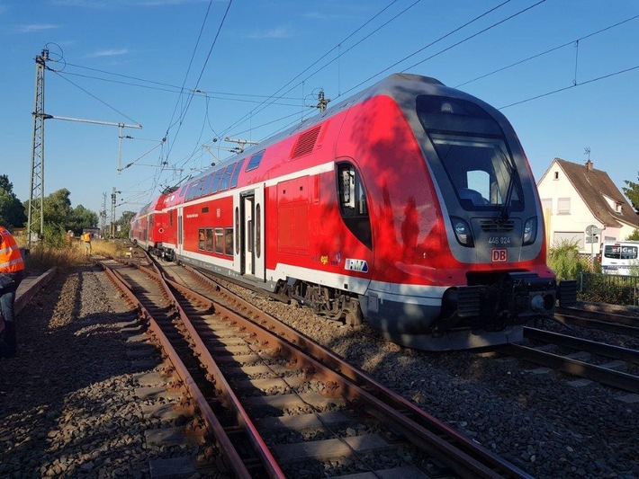 BPOL-F: Zugentgleisung im Bahnhof Groß-Rohrheim