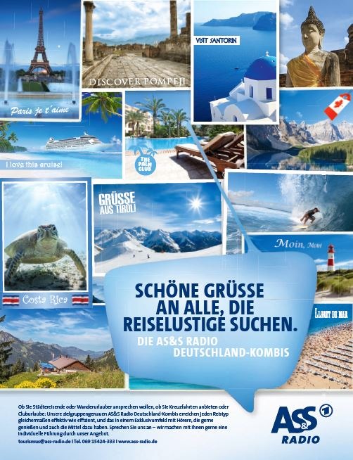 Tourismus / AS&S Radio bricht innerhalb der Tourismus Branche zu neuen Ufern auf