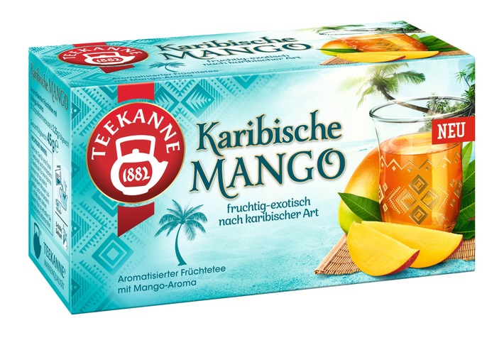 Pressemitteilung: Neues Traumziel auf der Tee-Landkarte: TEEKANNE Karibische Mango