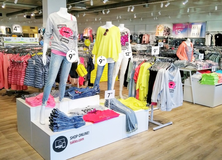 Der Smart Discounter Takko Fashion setzt im ersten Quartal des neuen Geschäftsjahres 2018/19 die positive Umsatzentwicklung fort (FOTO)