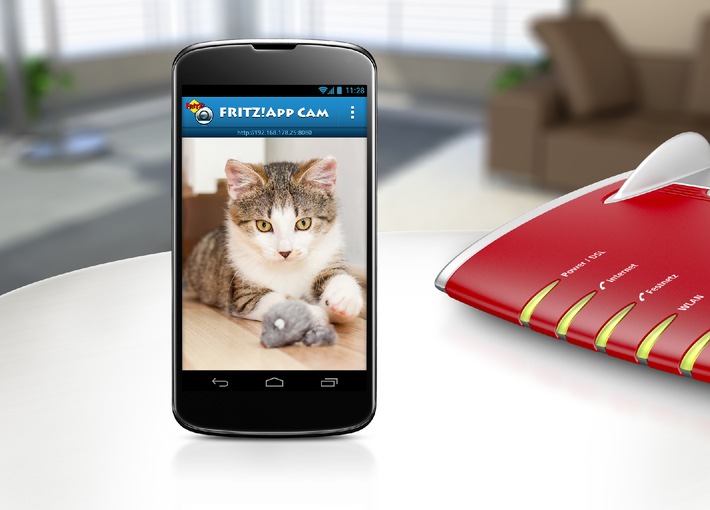 Neue FRITZ!App Cam für Android macht Smartphones und Tablets zur Webcam (BILD)