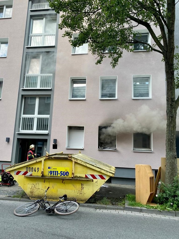 FW-DO: Wohnungsbrand in Dortmunder Nordstadt