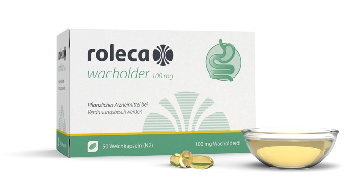 Roleca® Wacholder 100 mg: Erste randomisiert-kontrollierte Studie belegt Wirksamkeit bei dyspeptischen Beschwerden / Präsentation auf DGVS-Kongress