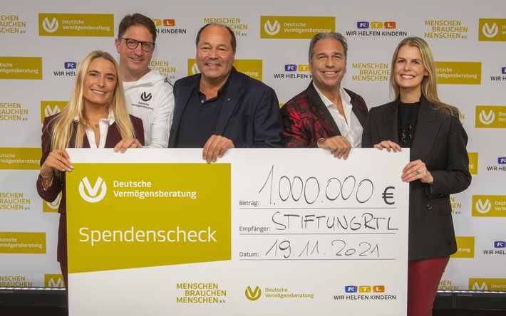 Deutsche Vermögensberatung und Familie Schumacher spenden 1 Mio. Euro / Beteiligung am 26. RTL-Spendenmarathon bringt Rekordsumme für Kinder in Not