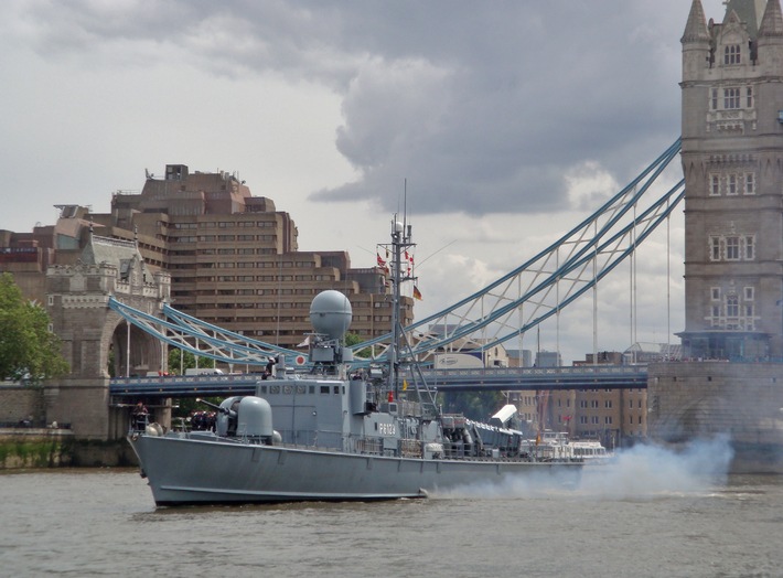 Britische Marine übt erstmals auf deutschen Schnellbooten- Stippvisite in London