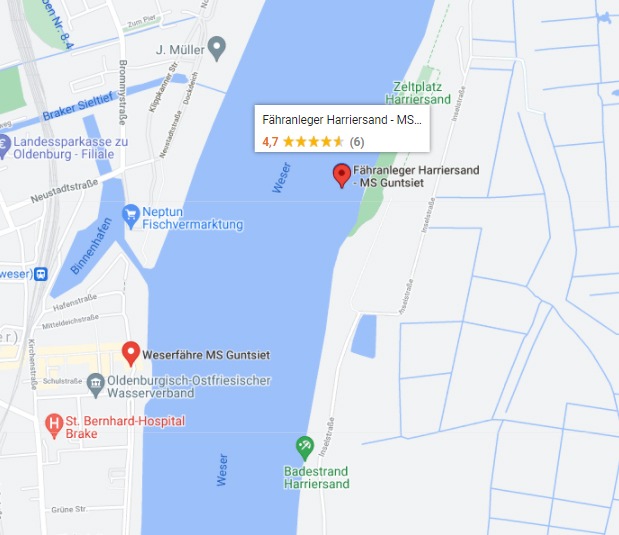 WSPI-OLD: Zeugenaufruf der Wasserschutzpolizei in Brake zu einem Vorfall auf der Weserfähre "GUNTSIET"