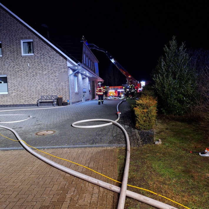 FW-ROW: Brandeinsatz in Sottrum - Feuerwehr verhindert Schlimmeres