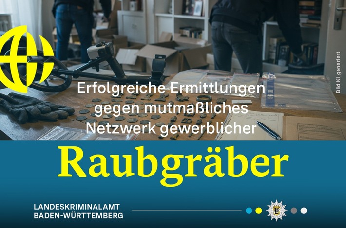 LKA-BW: Ermittlungen wegen Kulturgutkriminalität - Ermittlungsbehörden sind einem mutmaßlichen Netzwerk gewerbsmäßiger Raubgräber auf der Spur