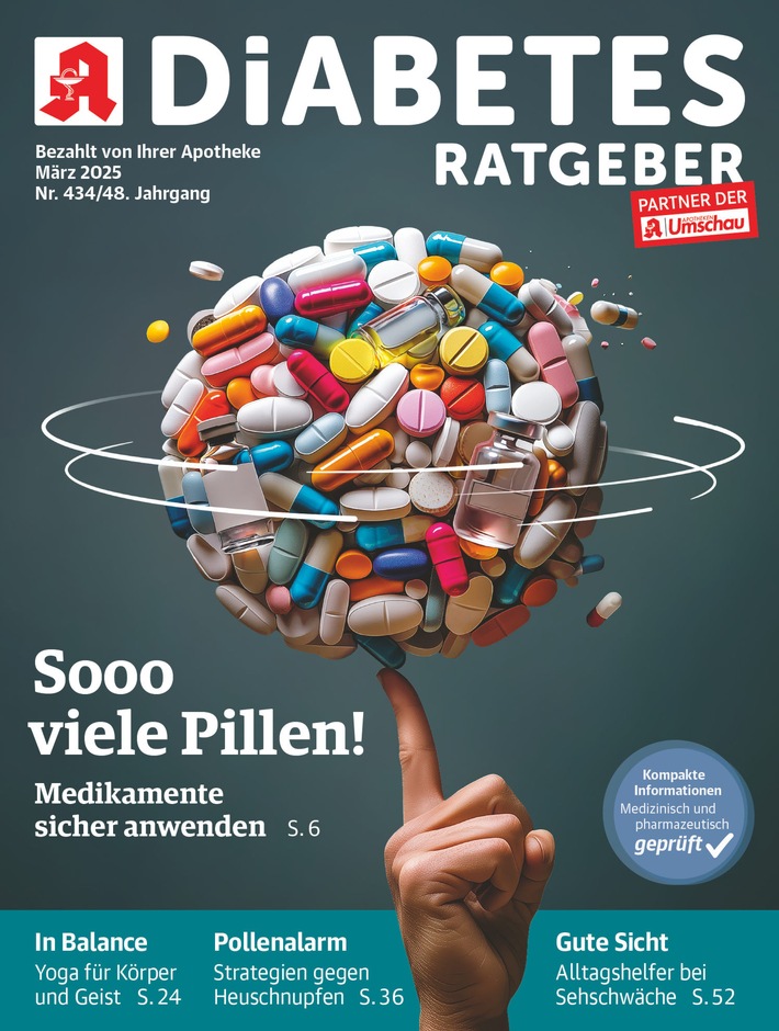 Arzneitherapie: So vermeiden Sie Fehler und Risiken / Menschen mit Diabetes benötigen oft viele Arzneimittel. Je mehr Medikamente man nimmt, desto schwieriger ist es, den Überblick zu behalten