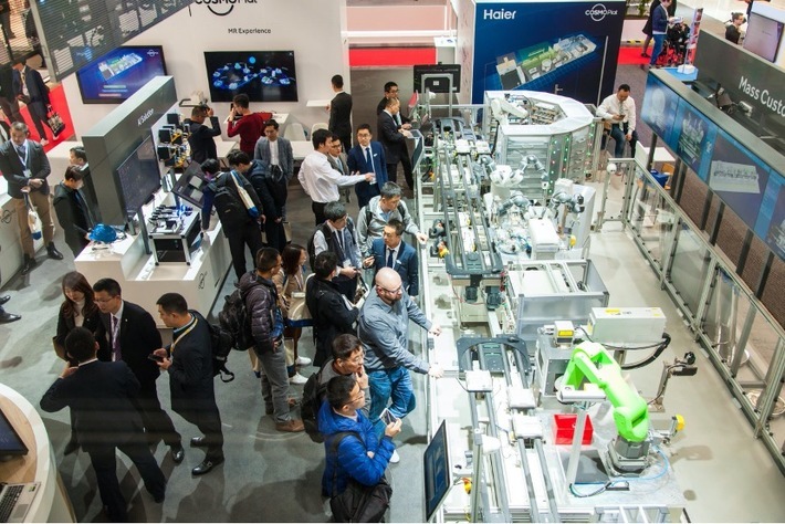 Von COSMOPlat eingeführte Testlösung für die industrielle Integration gezeigt auf der Hannover MESSE / Mit dem GAIA-X-Programm wird Chinas industrielle Testplattform für Internet-Technologie eingeführt / Weiterer Text über ots und www.presseportal.de/nr/154301 / Die Verwendung dieses Bildes ist für redaktionelle Zwecke unter Beachtung ggf. genannter Nutzungsbedingungen honorarfrei. Veröffentlichung bitte mit Bildrechte-Hinweis.